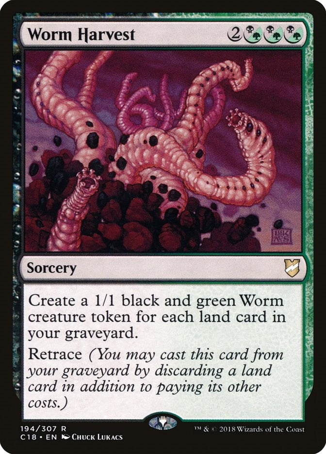 Image for Worm Harvest (194) (Commander 2018) (C18) - Magic: The Gathering