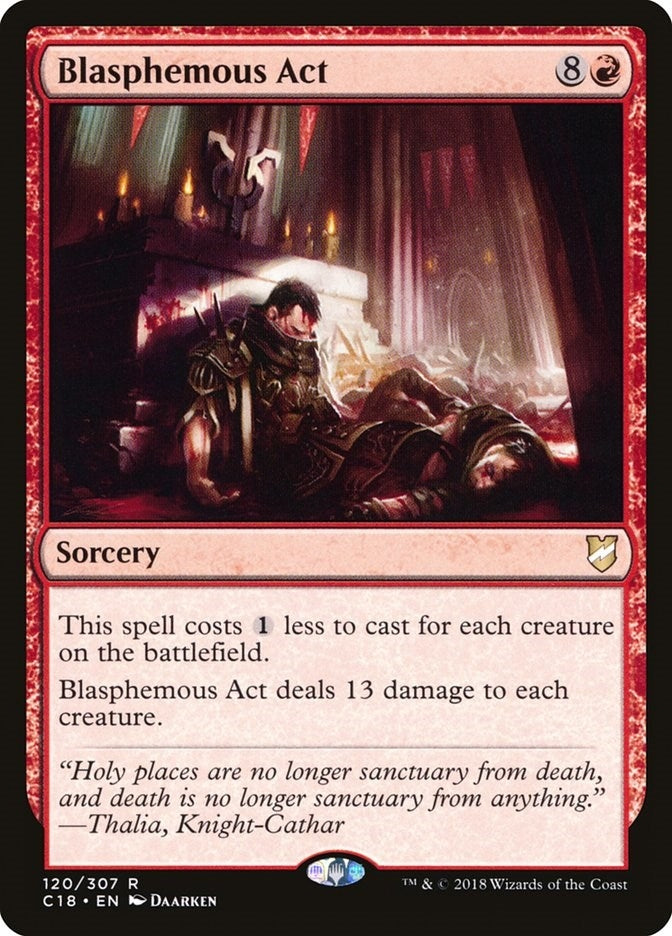 Image for Blasphemous Act (120) (Commander 2018) (C18) - Magic: The Gathering