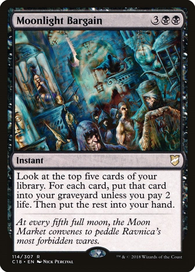 Image for Moonlight Bargain (114) (Commander 2018) (C18) - Magic: The Gathering