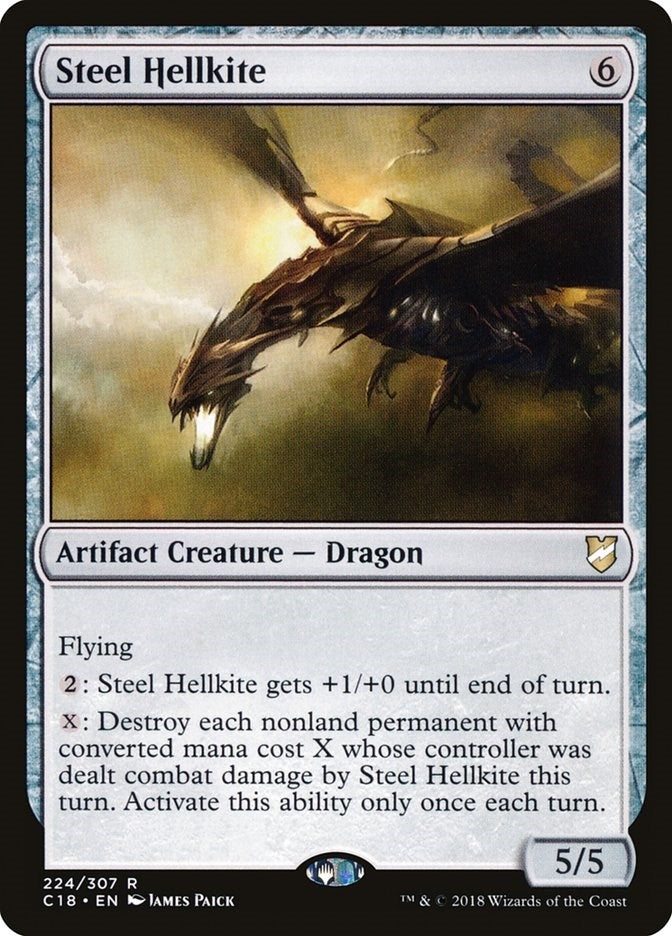 Image for Steel Hellkite (224) (Commander 2018) (C18) - Magic: The Gathering