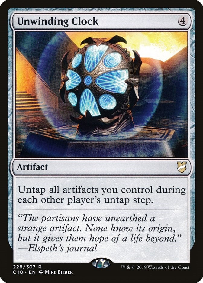 Image for Unwinding Clock (228) (Commander 2018) (C18) - Magic: The Gathering