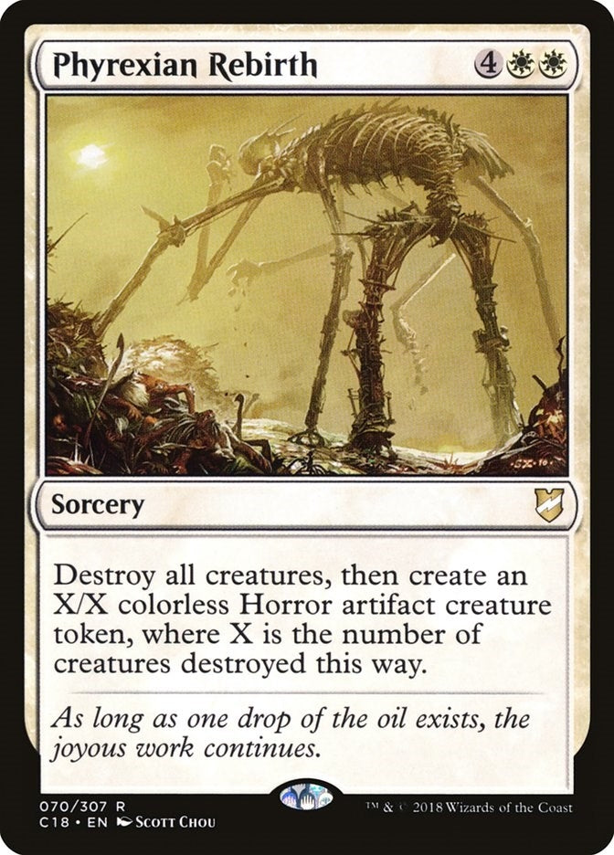 Image for Phyrexian Rebirth (70) (Commander 2018) (C18) - Magic: The Gathering