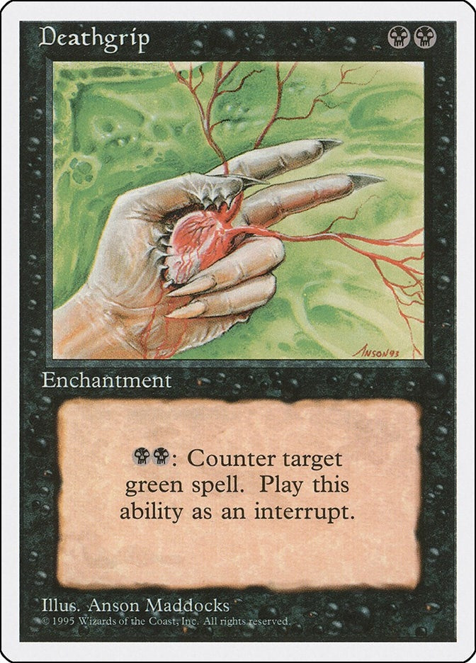 Image for Deathgrip (14) (Fourth Edition) (4ED) - Magic: The Gathering