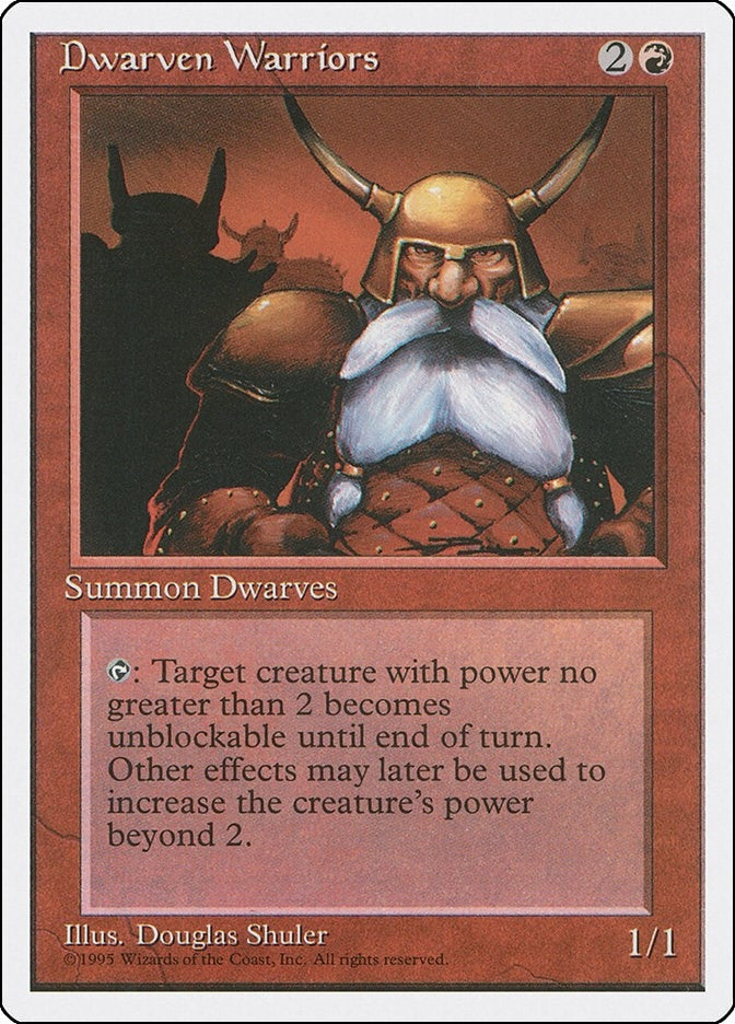 Image for Dwarven Warriors (Fourth Edition) (4ED) - Magic: The Gathering