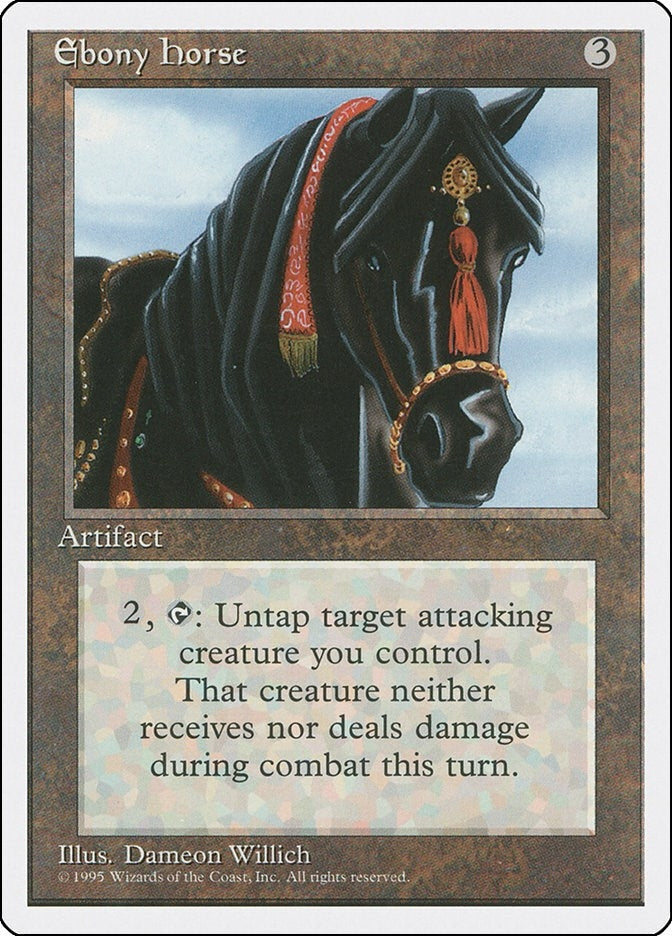 Image for Ebony Horse (Fourth Edition) (4ED) - Magic: The Gathering