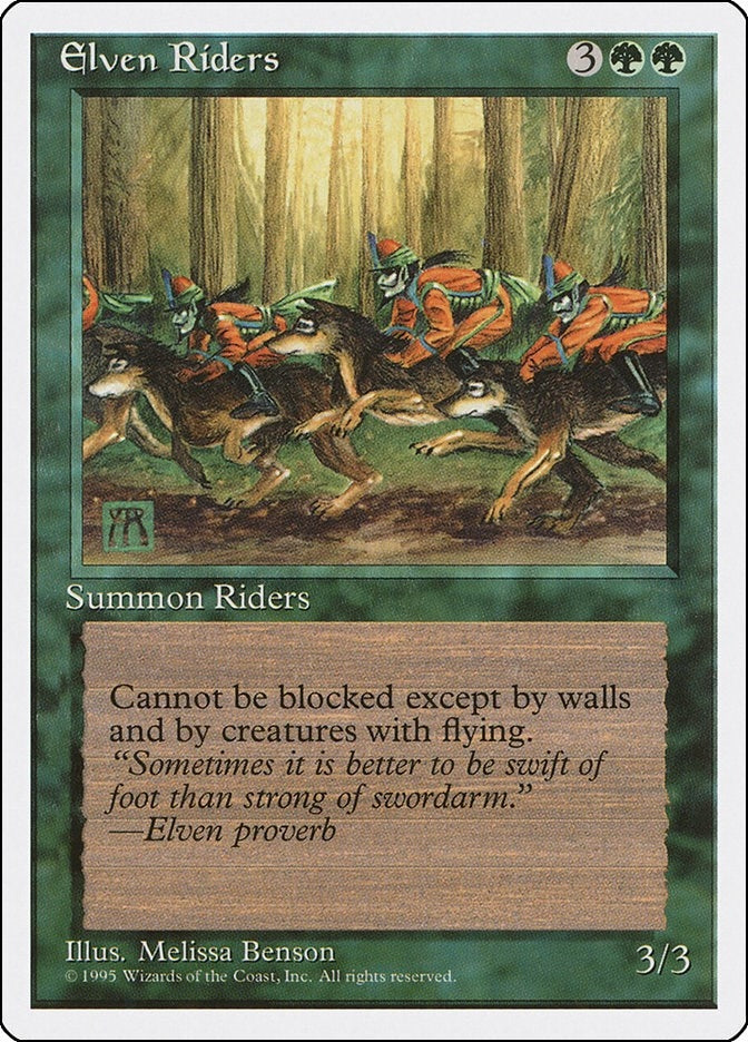 Image for Elven Riders (126) (Fourth Edition) (4ED) - Magic: The Gathering