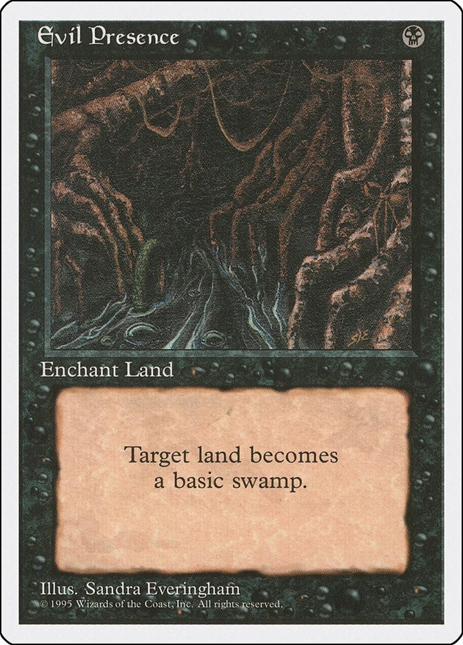 Image for Evil Presence (Fourth Edition) (4ED) - Magic: The Gathering