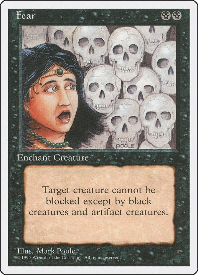 Image for Fear (Fourth Edition) (4ED) - Magic: The Gathering