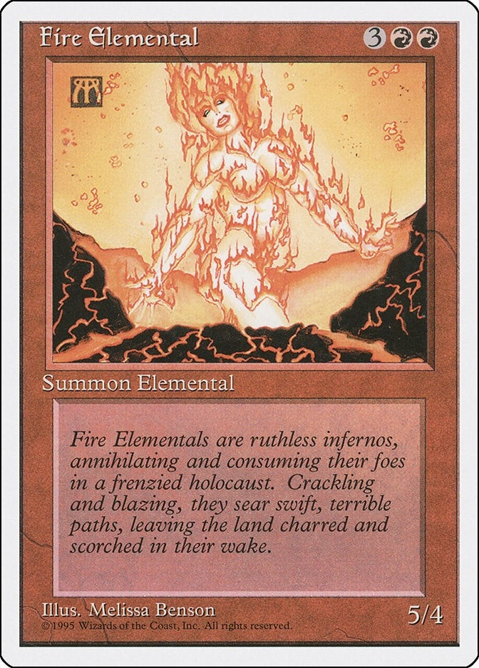 Image for Fire Elemental (Fourth Edition) (4ED) - Magic: The Gathering