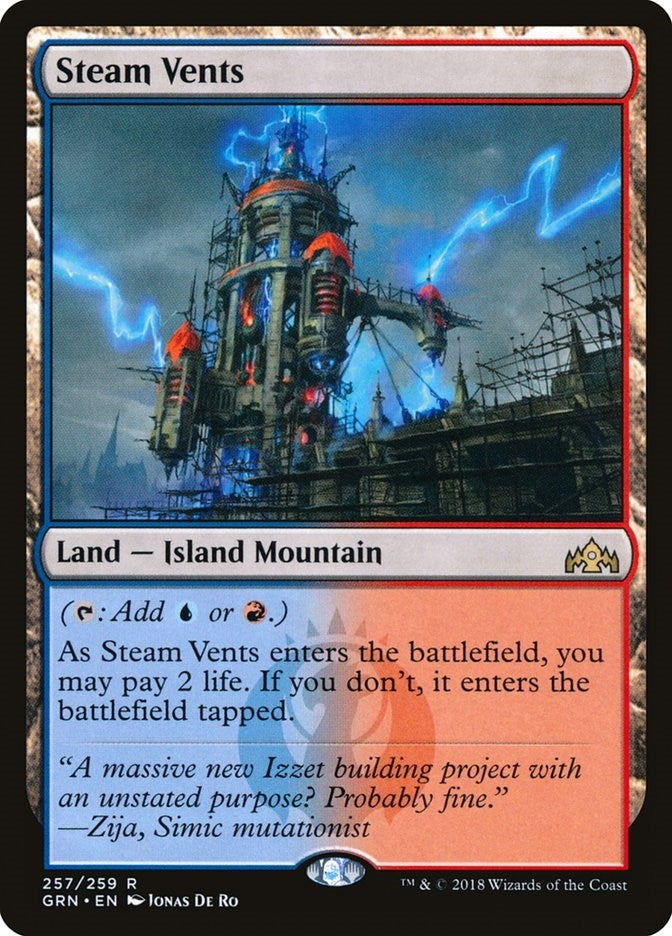 Image for Steam Vents (257) (GRN) - Magic: The Gathering
