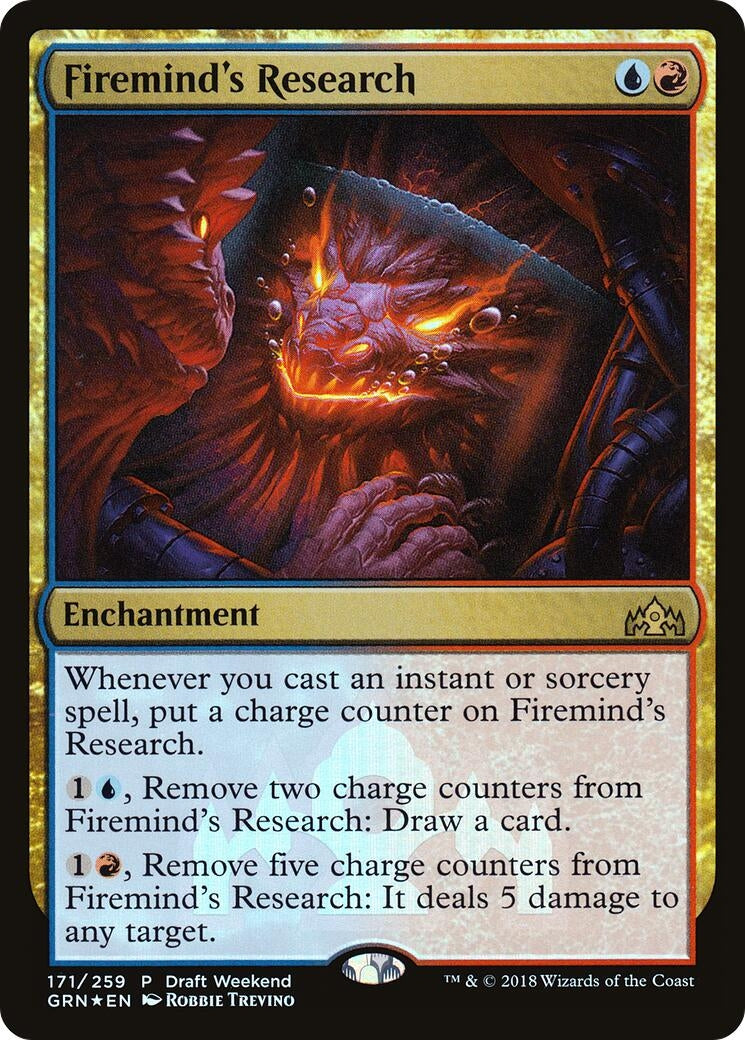 Image for Firemind's Research (Draft Weekend) (171) (Launch Party & Release Event Promos) (LARP) - Magic: The Gathering