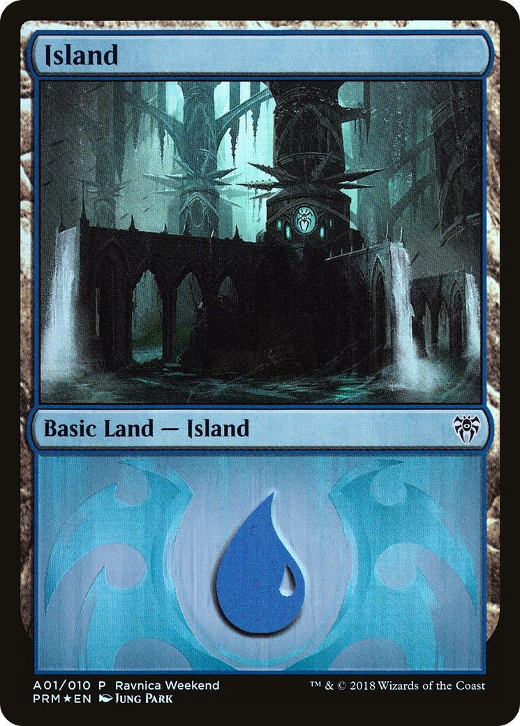 Image for Island - Dimir (A01) (1) (Launch Party & Release Event Promos) (LARP) - Magic: The Gathering