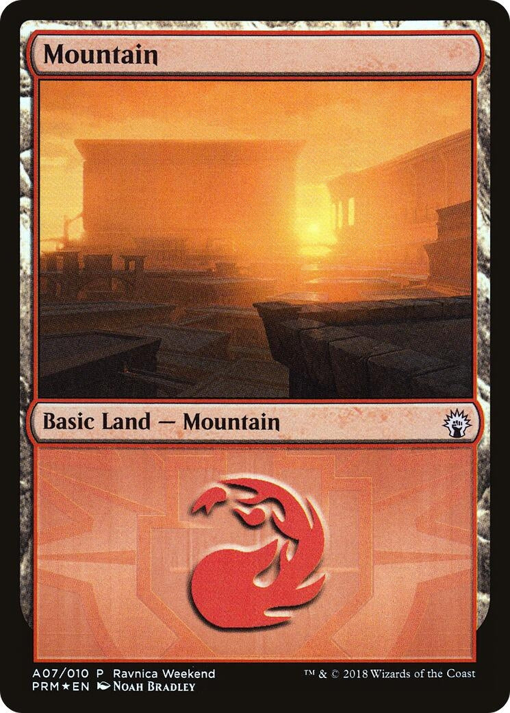 Image for Mountain - Boros (A07) (7) (Launch Party & Release Event Promos) (LARP) - Magic: The Gathering