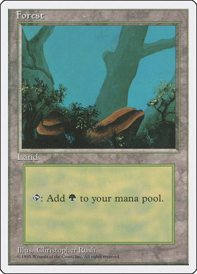 Image for Forest (A) (177) (Fourth Edition) (4ED) - Magic: The Gathering