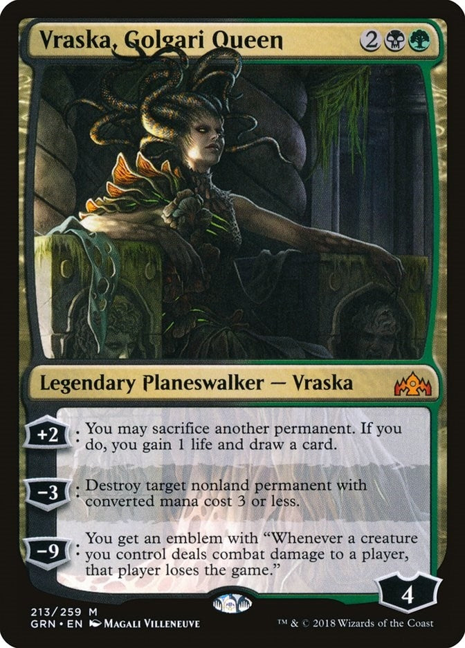 Image for Vraska, Golgari Queen (213) (GRN) - Magic: The Gathering