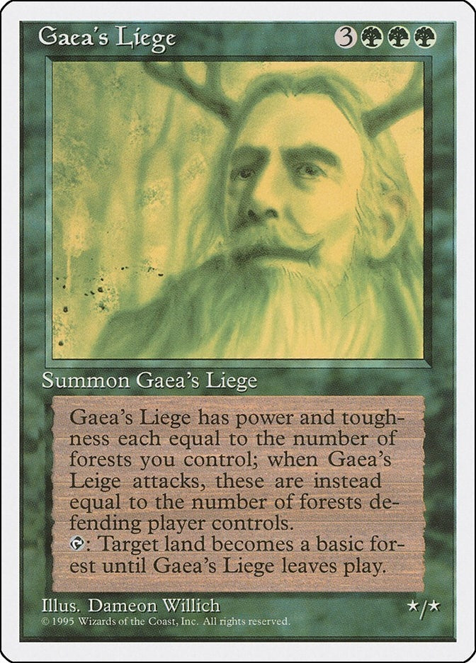 Image for Gaea's Liege (131) (Fourth Edition) (4ED) - Magic: The Gathering