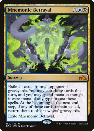 Image for Mnemonic Betrayal (189) (GRN) - Magic: The Gathering