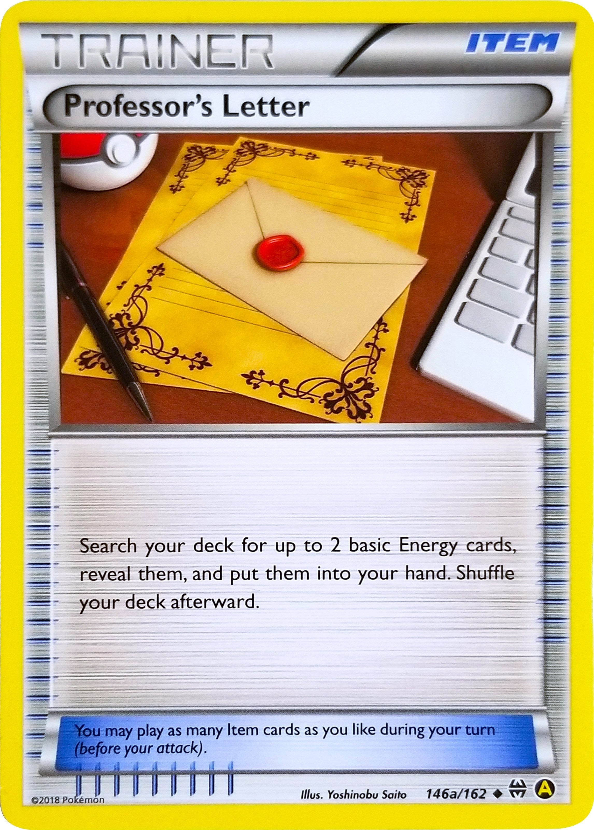 Image for Professor's Letter - 146a/162 (146a/162) (Alternate Art Promos) (PR) - Pokemon
