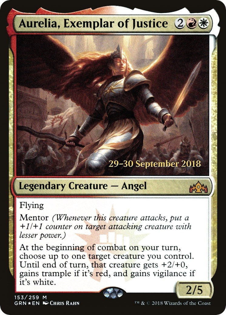 Image for Aurelia, Exemplar of Justice (153) (Prerelease Cards) (PRE) - Magic: The Gathering