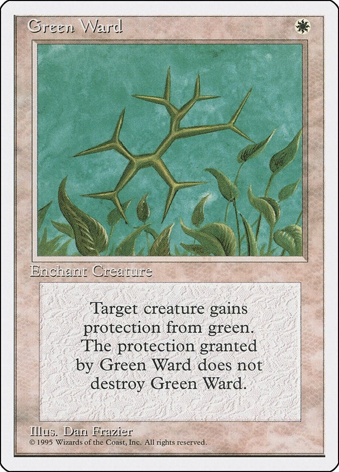 Image for Green Ward (Fourth Edition) (4ED) - Magic: The Gathering
