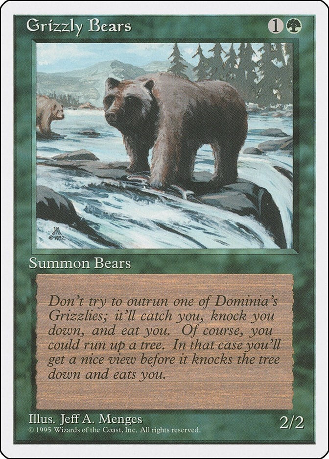 Image for Grizzly Bears (Fourth Edition) (4ED) - Magic: The Gathering