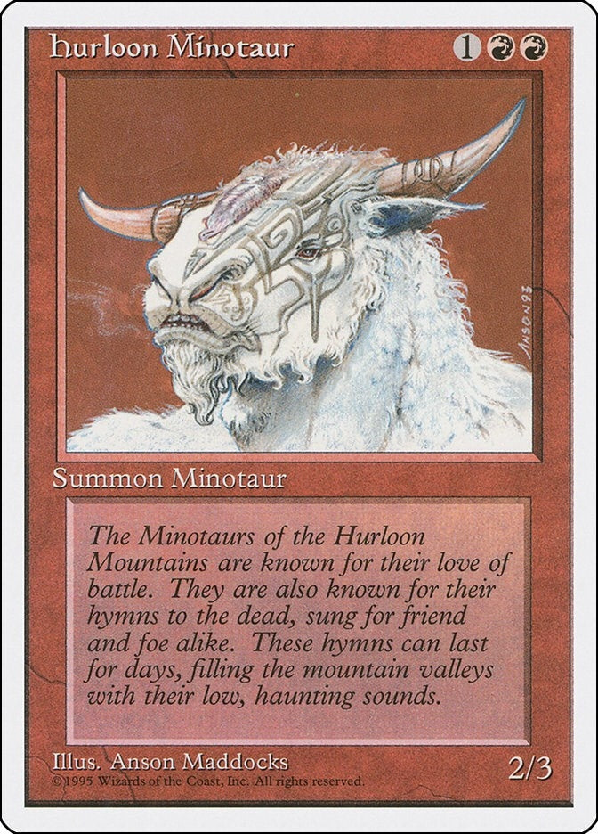 Image for Hurloon Minotaur (Fourth Edition) (4ED) - Magic: The Gathering