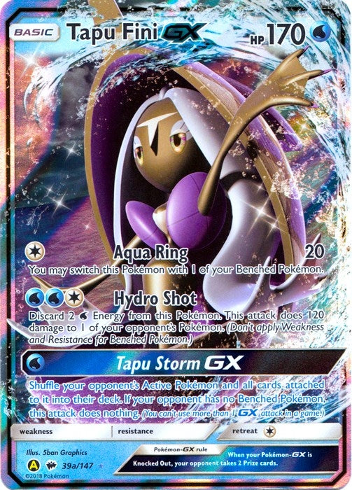 Image for Tapu Fini GX - 39a/147 (039a/147) (Alternate Art Promos) (PR) - Pokemon