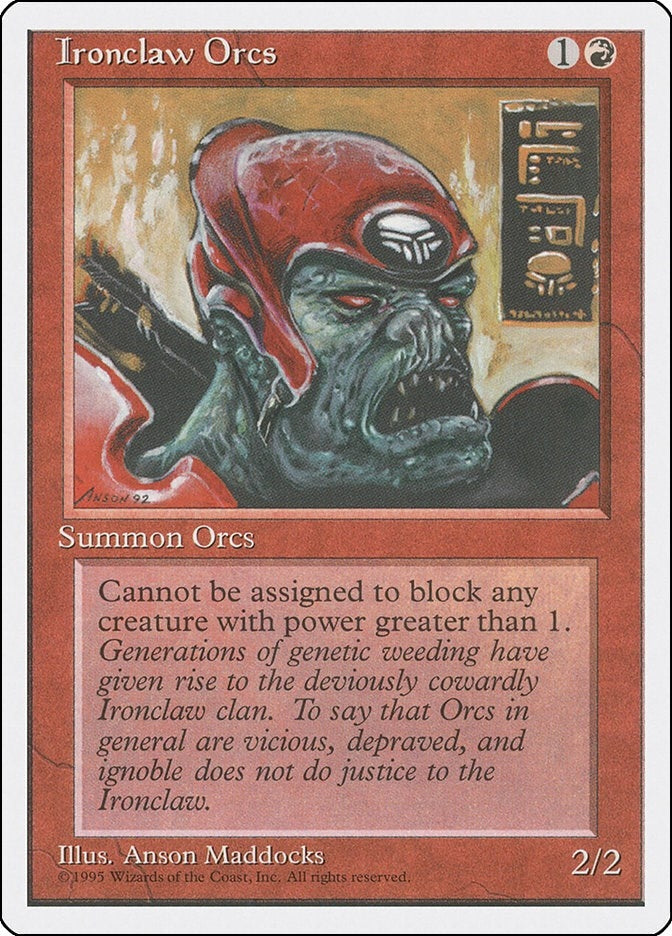 Image for Ironclaw Orcs (Fourth Edition) (4ED) - Magic: The Gathering