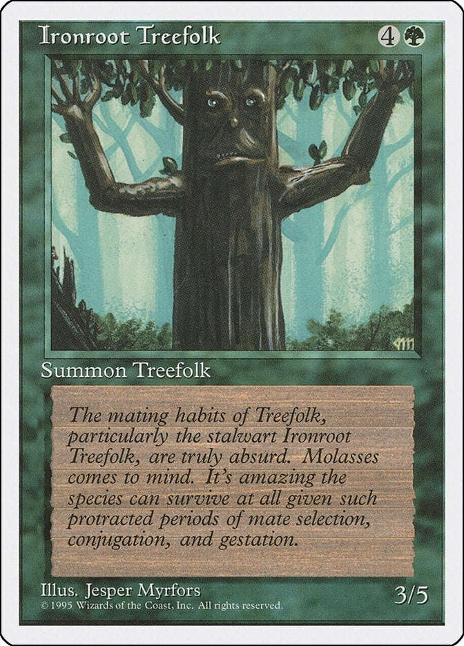 Image for Ironroot Treefolk (Fourth Edition) (4ED) - Magic: The Gathering