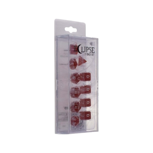 Eclipse 11 Dice Set: Apple Red