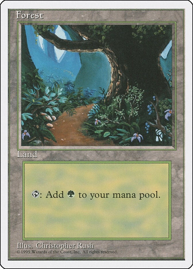 Image for Forest (B) (175) (Fourth Edition) (4ED) - Magic: The Gathering