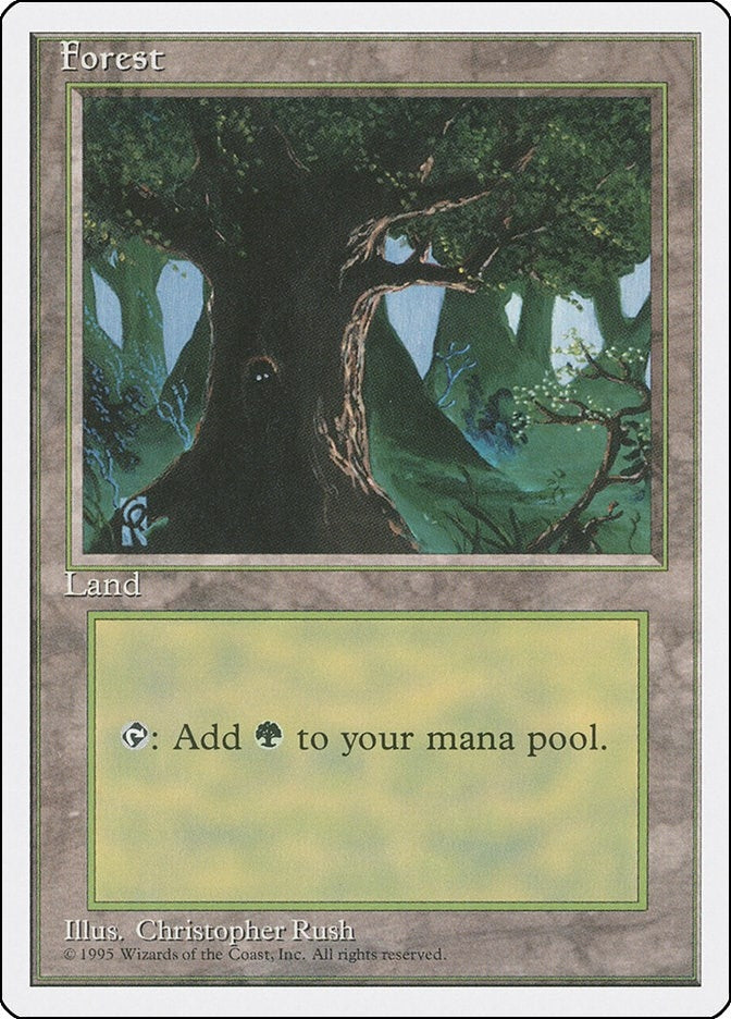 Image for Forest (C) (176) (Fourth Edition) (4ED) - Magic: The Gathering