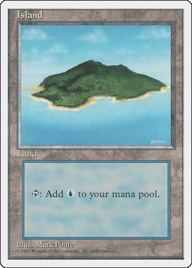Image for Island (B) (178) (Fourth Edition) (4ED) - Magic: The Gathering