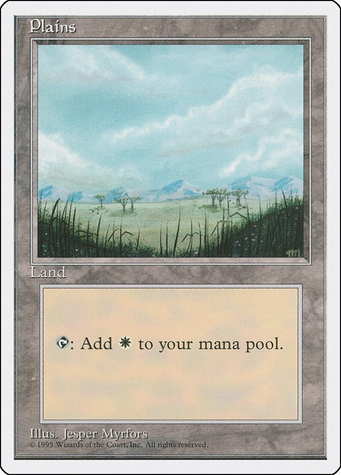 Image for Plains (B) (187) (Fourth Edition) (4ED) - Magic: The Gathering
