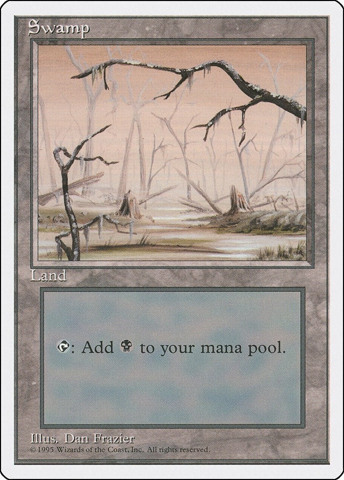 Image for Swamp (B) (190) (Fourth Edition) (4ED) - Magic: The Gathering