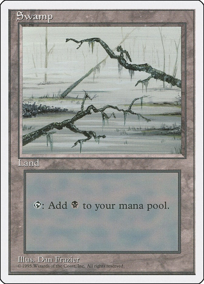 Image for Swamp (C) (191) (Fourth Edition) (4ED) - Magic: The Gathering