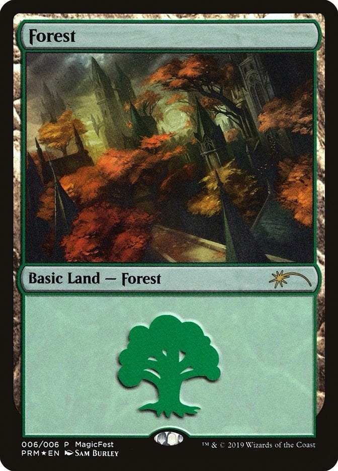 Image for Forest (2019) (6) (MagicFest Cards) (MFP) - Magic: The Gathering