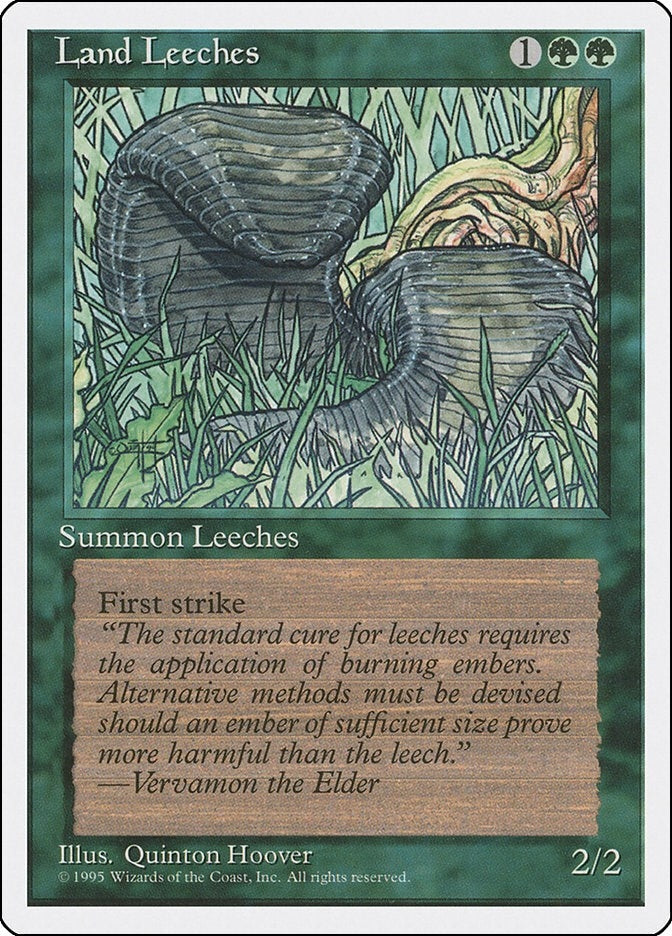 Image for Land Leeches (Fourth Edition) (4ED) - Magic: The Gathering
