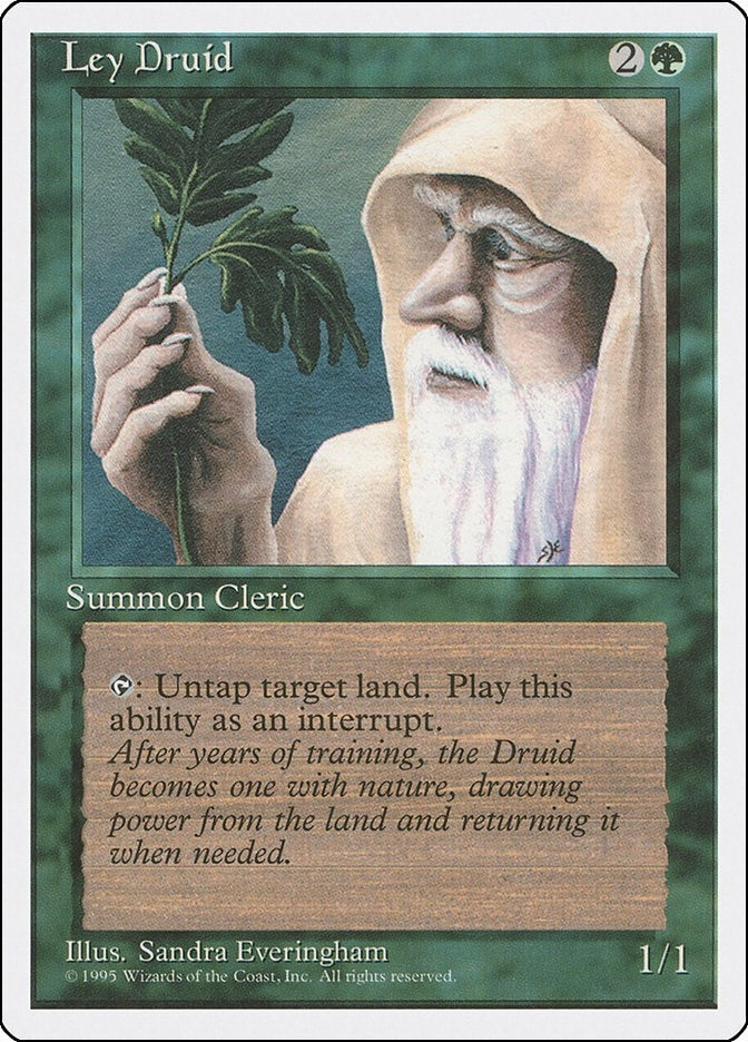 Image for Ley Druid (Fourth Edition) (4ED) - Magic: The Gathering