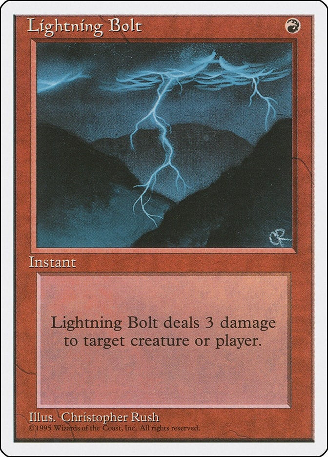 Image for Lightning Bolt (226) (Fourth Edition) (4ED) - Magic: The Gathering