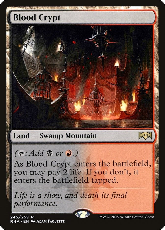 Image for Blood Crypt (245) (Ravnica Allegiance) (RNA) - Magic: The Gathering