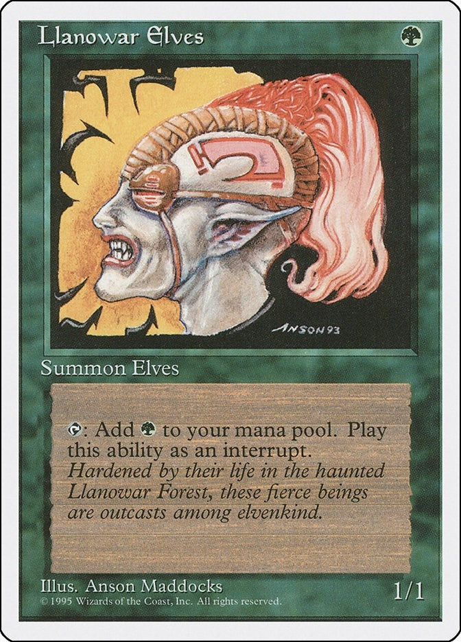 Image for Llanowar Elves (145) (Fourth Edition) (4ED) - Magic: The Gathering