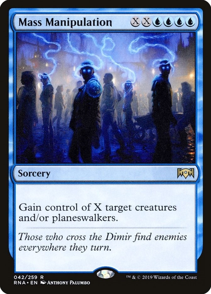 Image for Mass Manipulation (42) (Ravnica Allegiance) (RNA) - Magic: The Gathering