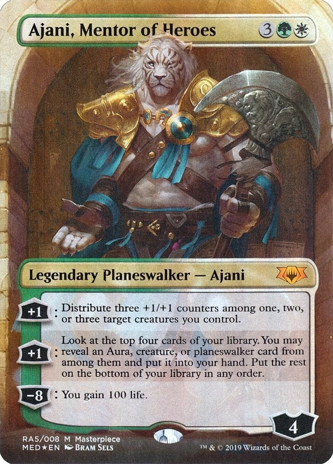 Image for Ajani, Mentor of Heroes (RA5) (Mythic Edition: Ravnica Allegiance) (MED2) - Magic: The Gathering