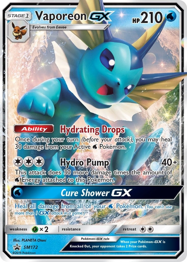Vaporeon GX - SM172 (SM172) (SM Promos)