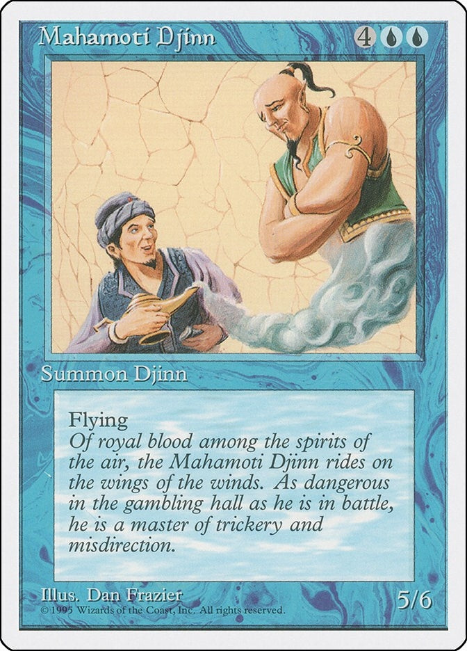 Image for Mahamoti Djinn (Fourth Edition) (4ED) - Magic: The Gathering