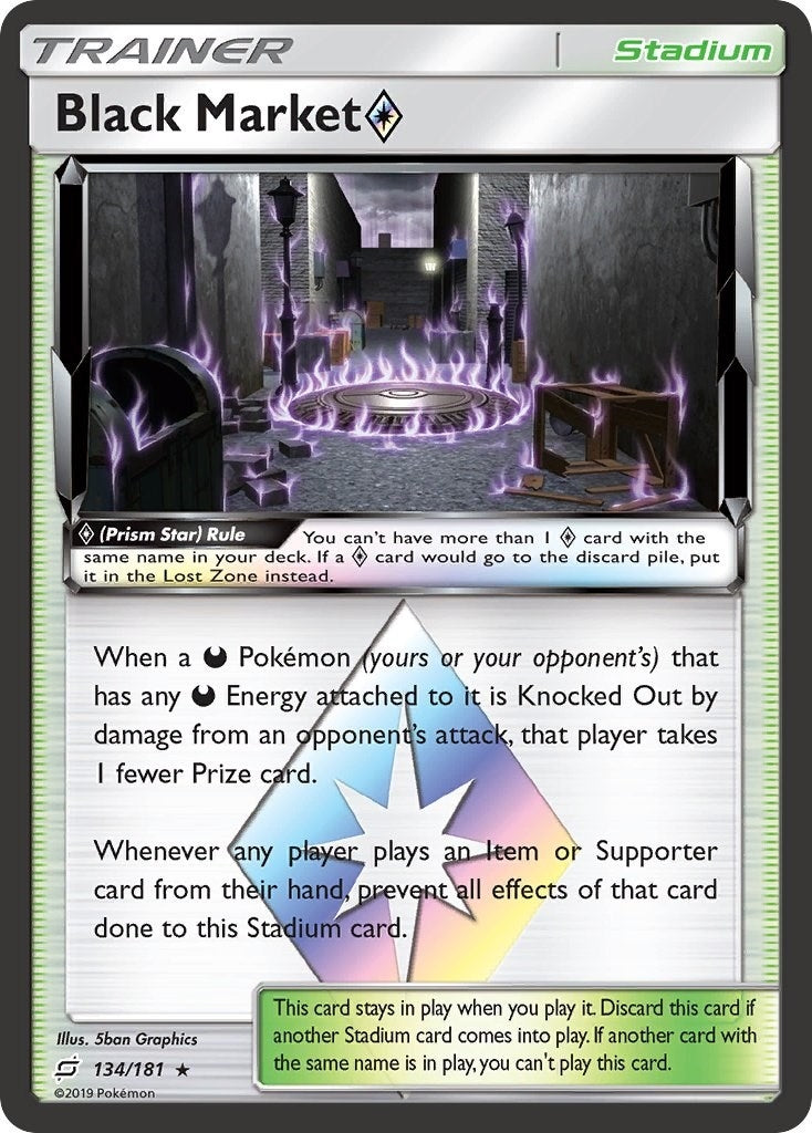 Black Market Prism Star (134/181) (SM - Team Up)