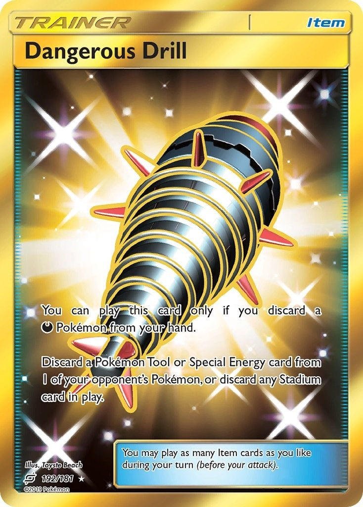 Dangerous Drill (Secret) (192/181) (SM - Team Up)