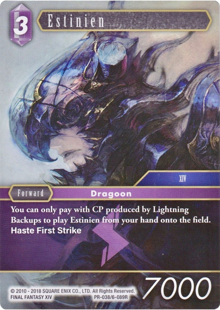 Image for Estinien (PR-038/6-089R) (FF: Promo Cards) (PR) - Final Fantasy TCG