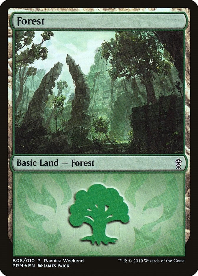 Image for Forest - Gruul (B08) (8) (Launch Party & Release Event Promos) (LARP) - Magic: The Gathering